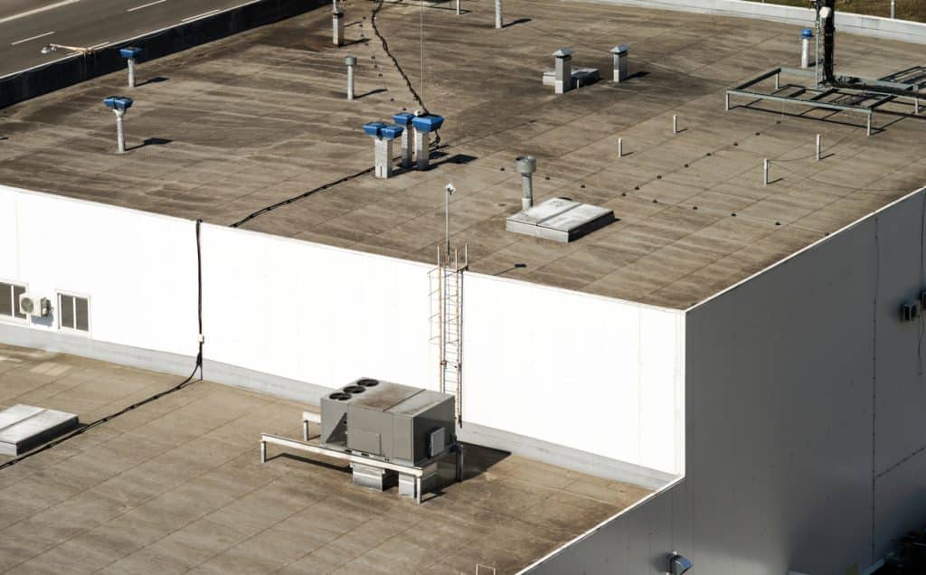 roof of a commercial building